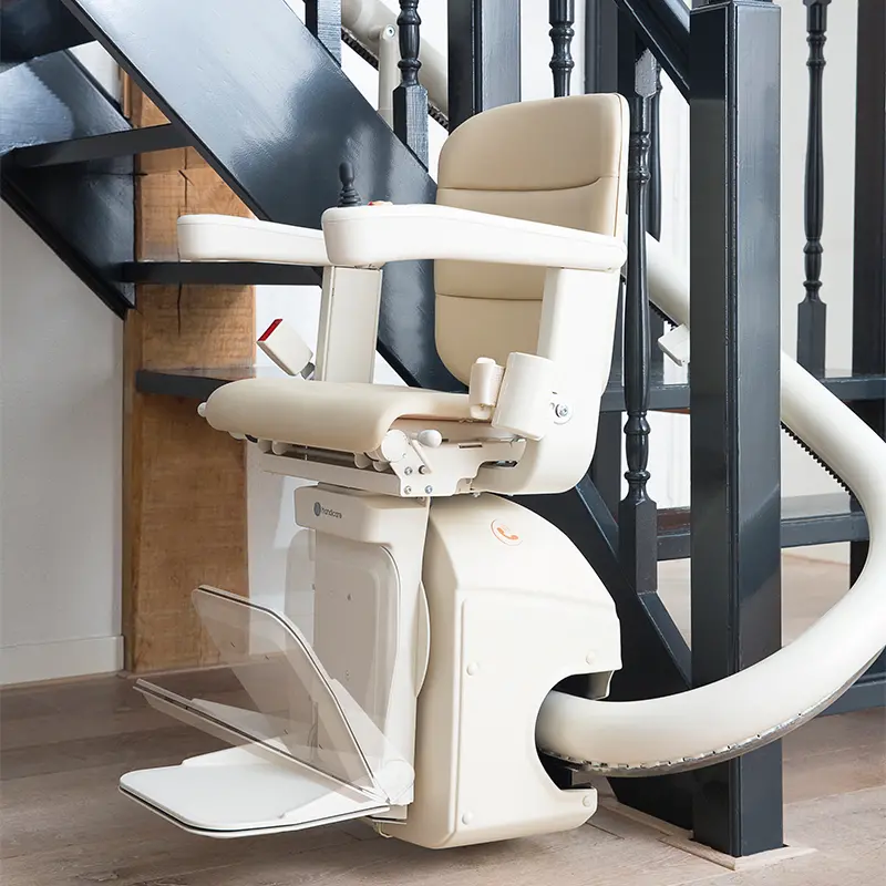The Handicurve Freecurve Stairlift is available for purchase and/or rent at Hudson Surgical in Ossining, New York. 