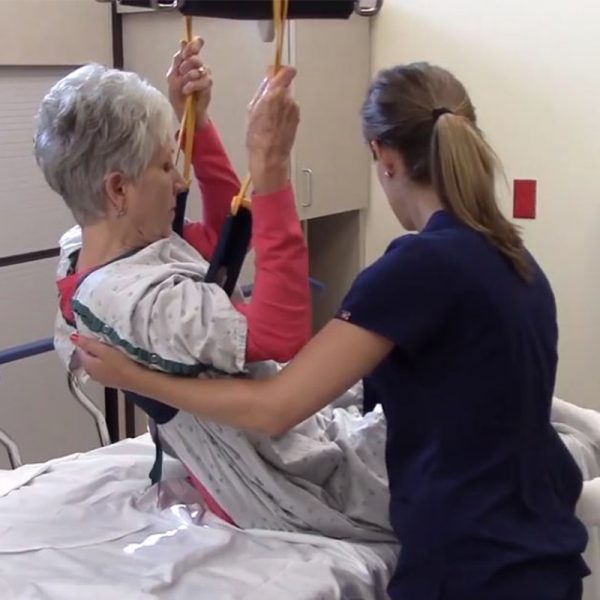 medcare limb sling supine to sitting video handicare