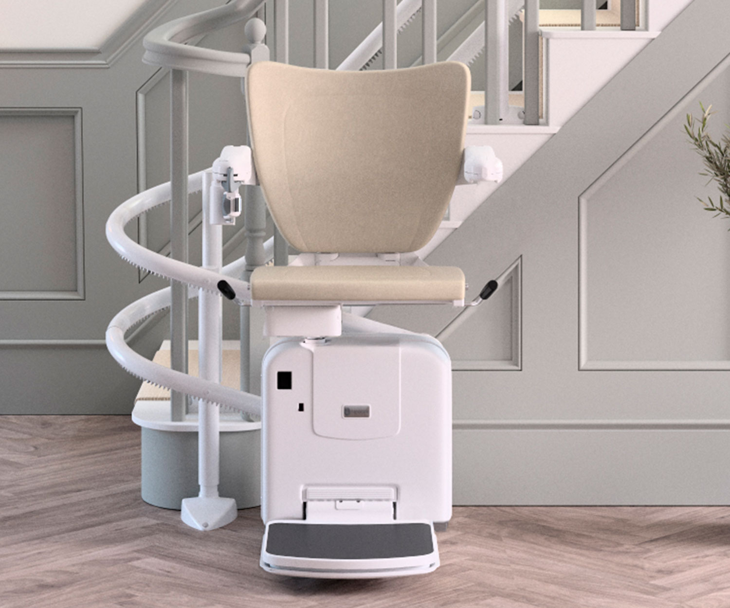 double rail curved stairlifts